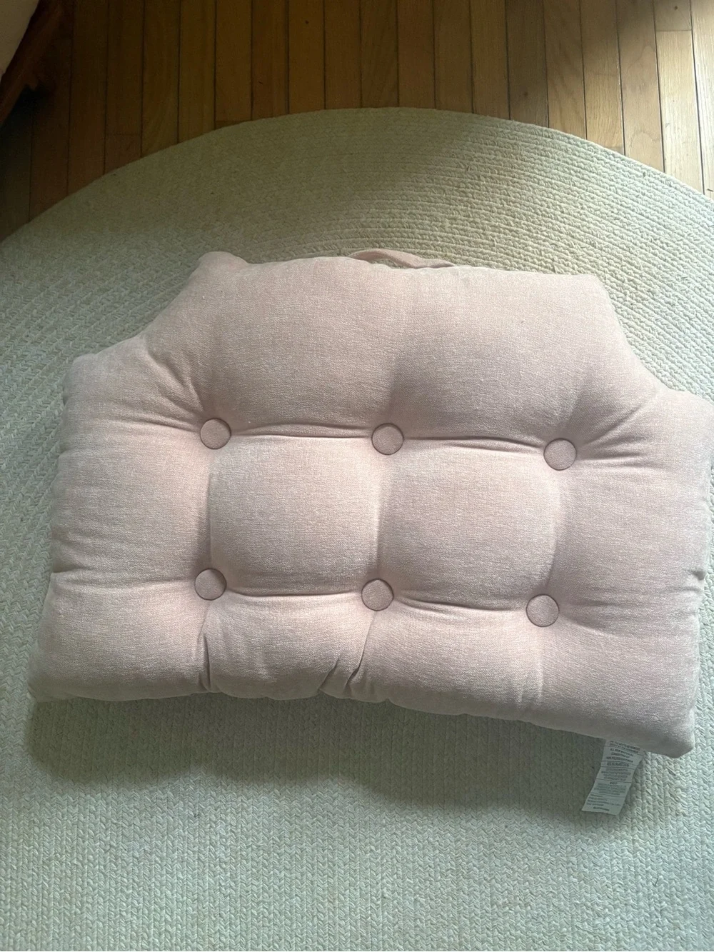 College Dorm Headbord Pillow Cushion in Blush Pink